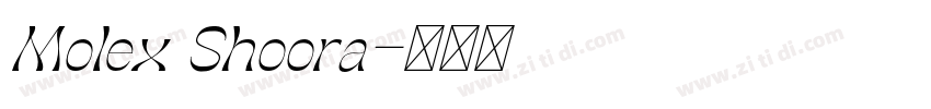 Molex Shoora字体转换